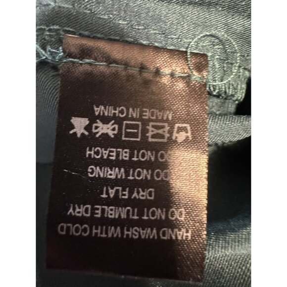 Lena Green Dress Small One Shoulder Satin Sleeveless Party Wedding Guest NEW - Picture 9 of 11